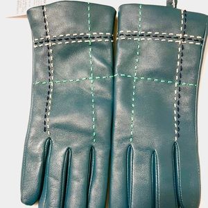 Lands End Leather Gloves